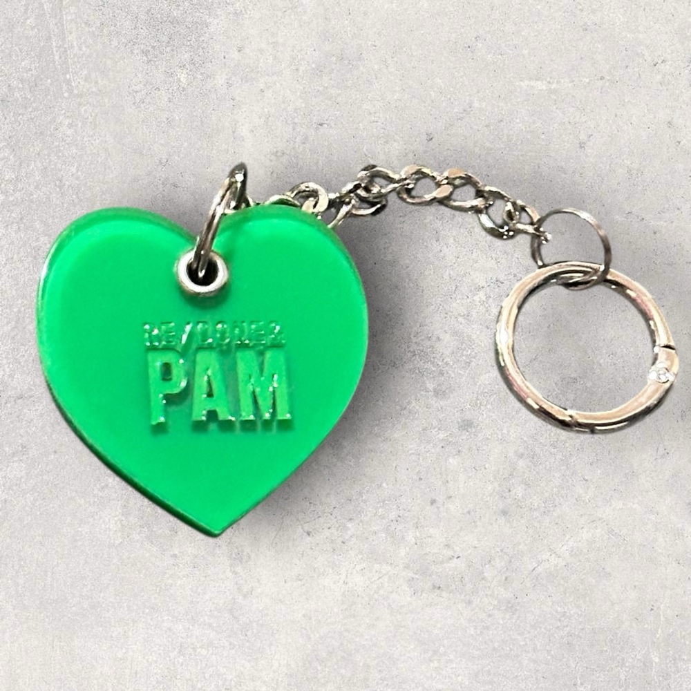 Re/Done Pam Anderson Heart Keychain